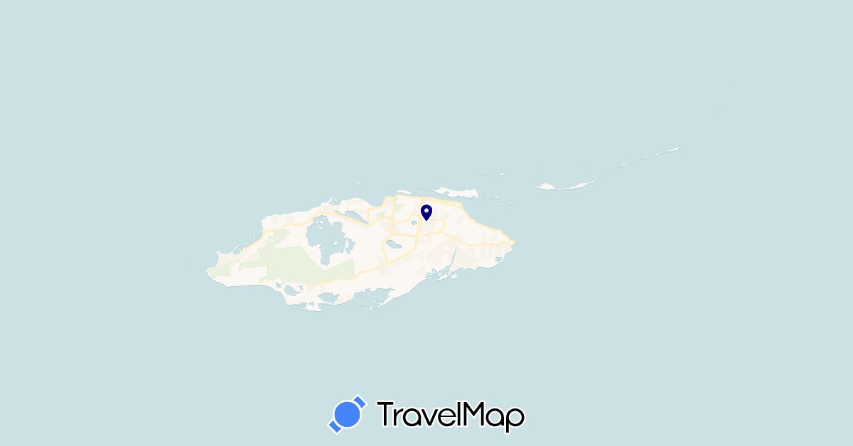 TravelMap itinerary: driving in Bahamas (North America)